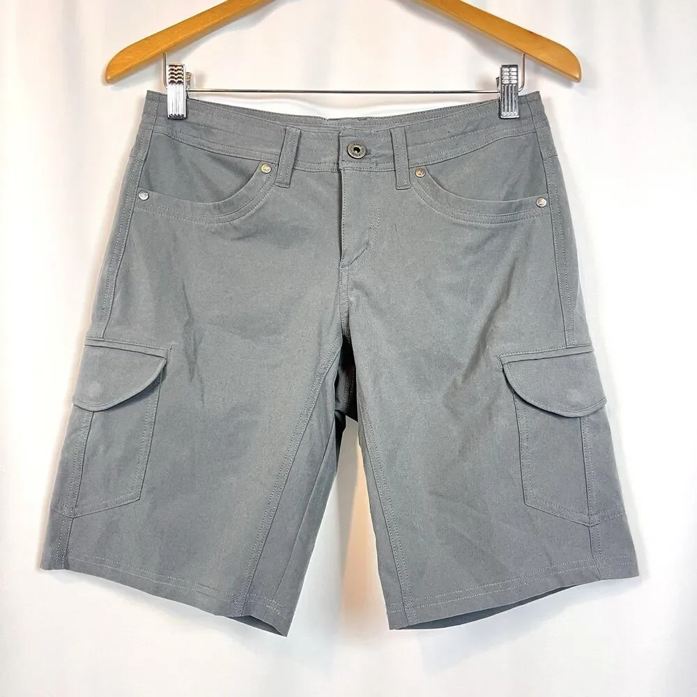 Kuhl Kontra Cargo Shorts Womens 4 Gray Hiking Outdoor Performance  W28 L10